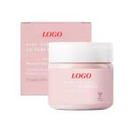 Private Label Pink Clay Mask Exfoliating Facial Mask to Brighten Skin Minimize