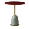 Buy cheap Fiberglass Painted Base Hotel Coffee Table Round Metal Corner Couch Side Table from wholesalers