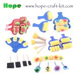 Kids DIY Hobby Acrylic Watercolor Painting Art Craft Plastic Handle Foam Paint