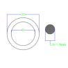 Buy cheap AS568 Standard Black O Ring Seals With Diameter 1.78mm NBR70 NBR90 Hardness from wholesalers