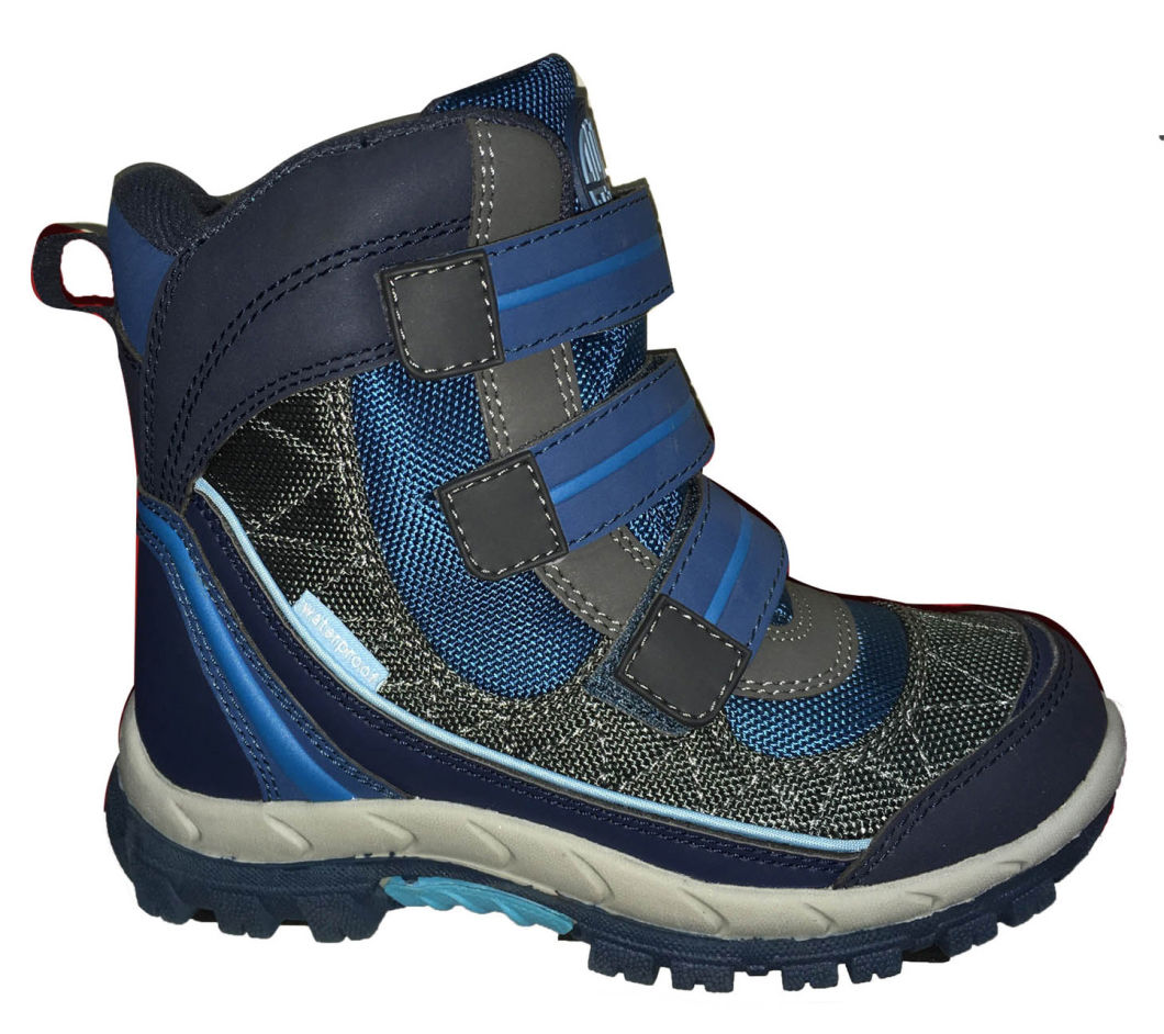 Kids Snow Boots Warm Winter Fur Boots PU Boots Big Velcro Non-Slip Boots Soft Boots Outdoor Boots Anti Slip Boots