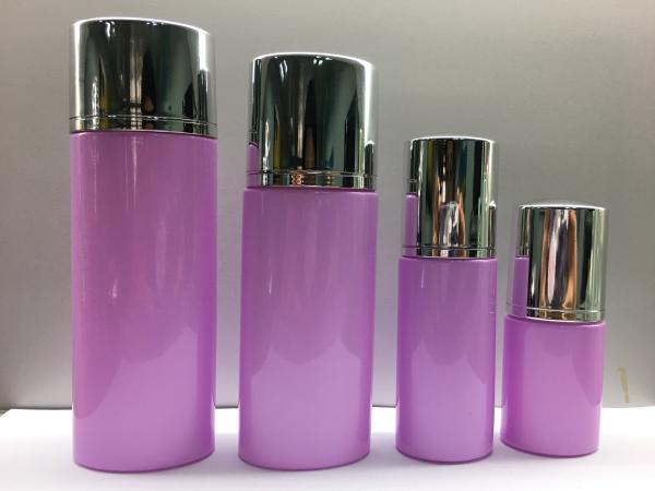 Buy cheap Recycled Glass Pump Bottles Cosmetic Container Glass Cosmetic Packaging Lotion Bottles from wholesalers
