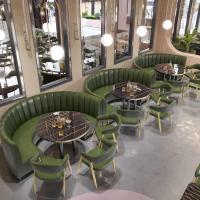 Buy cheap Modern Hotel Restaurant Furniture Set Booth Round Circle Restaurant Tables product
