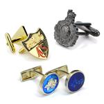 Mens Accessories Handmade Silver Personalized Cufflinks For Groomsmen