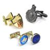 Buy cheap Mens Accessories Handmade Silver Personalized Cufflinks For Groomsmen from wholesalers