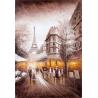 Buy cheap Street Scenery Paris Oil Painting Hotel Knife Oil Painting On Canvas from wholesalers