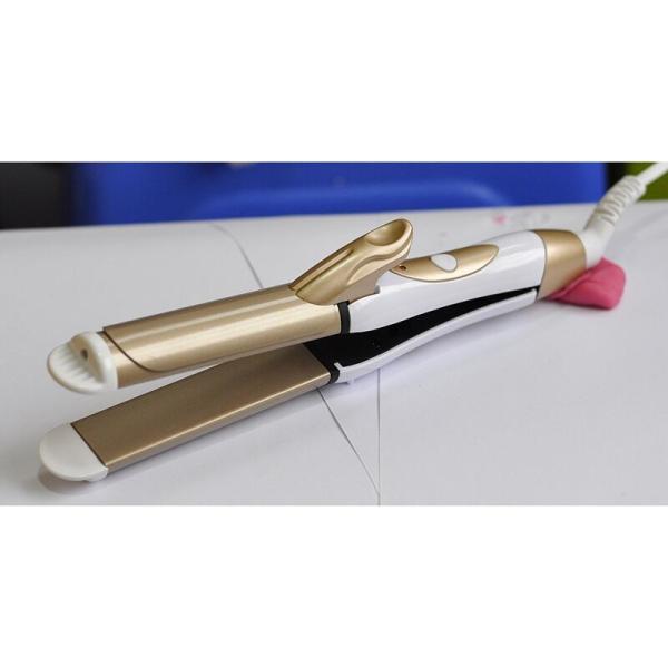 Buy cheap Customized Logo 2 In1 Hair Crimper Straightener And Curling Iron Customized from wholesalers