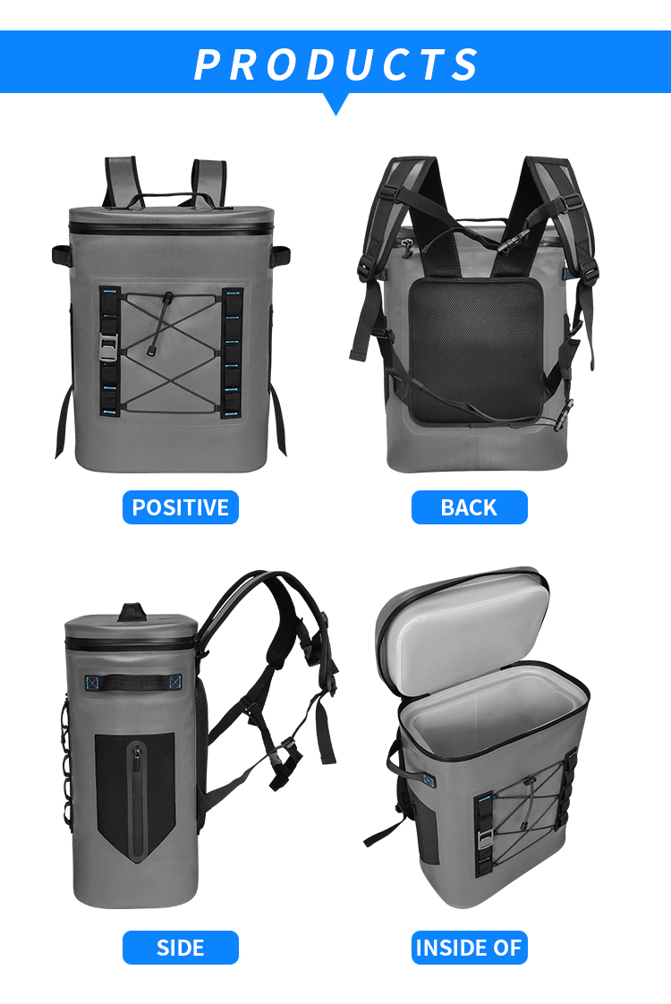 Multipurpose Leakproof Soft Cooler , Waterproof Cool Bag For Hiking Picnic