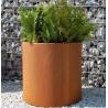 Buy cheap Home And Garden Cylinder Pot Corten Steel Round Metal Flower Planters from wholesalers