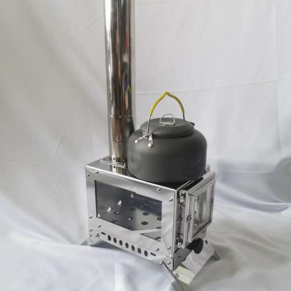 Buy cheap Compact and Durable Outdoor Desktop Wood Stove for Camping 23*15*17cm Storage Size from wholesalers