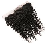 Brazalian Human Hair 13x4 Lace Closure , Ear To Ear Lace Front Closure 130%