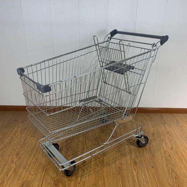 Buy cheap 240L Australian Style General Purpose Supermarket Trolley With Grey Plastic Parts from wholesalers