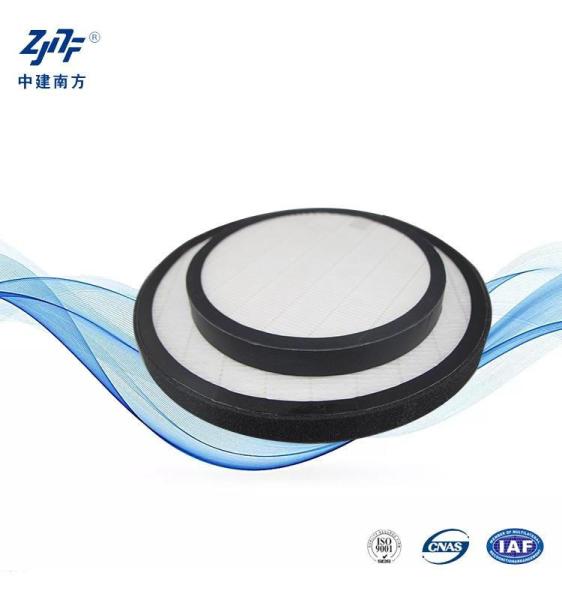 Buy cheap Dust Removal Round HEPA Filter , Smoke Cleaning Activated Carbon HEPA Filter from wholesalers