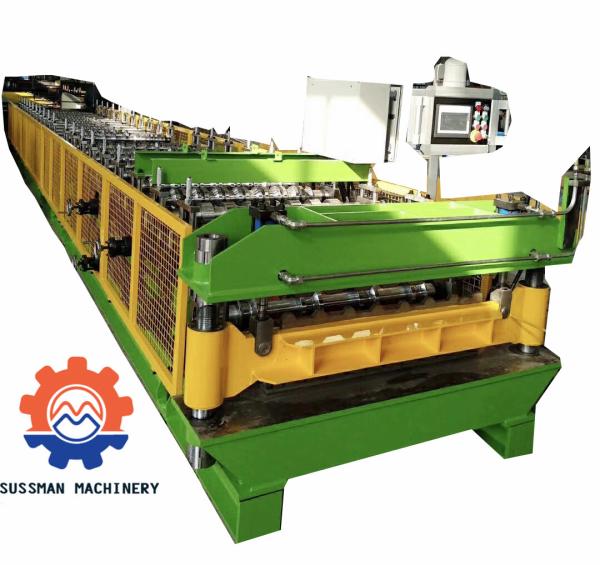 Quality Galvanized Steel Roof Panel Roll Forming Machine , Profile Sheet Roofing Machine Customized for sale