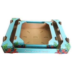China Tomato Custom Dimension Fruit Carton Box Pear Apple Packing Corrugated Carton on sale