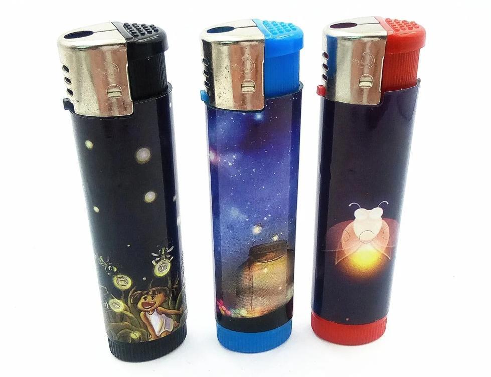 Dy-1703 Briquet Plastic EU Standard Lighter with Disposable Refillable Lighter