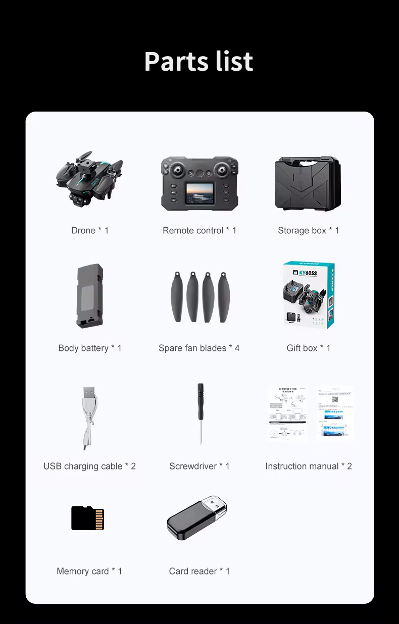 Maximum Flight Time Style Ky605s Max Drone 4khd Camera Four Sided Obstacle Avoidance Brushless Motor Battery Life Rc Drone