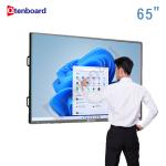 Qtenboard 65 Inch 4K Android 14 Movable Smart Teaching Smart Board Whiteboard