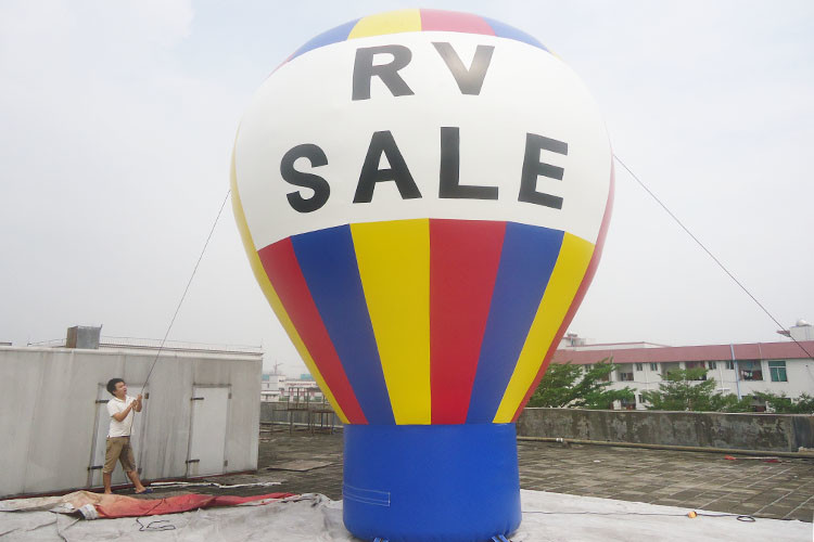 Custom 5m Inflatable Ground Advertising Balloons Banners for Outdoor Events