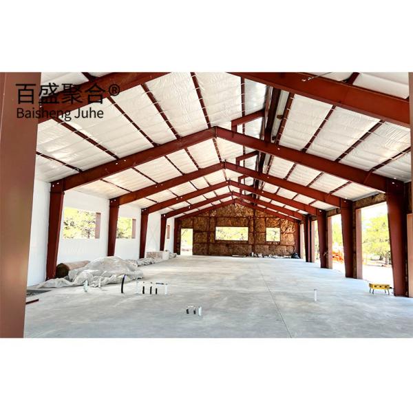 Buy cheap Commercial Shed Red Iron Steel Building Kits Low Carbon Steel Q235 Q345 from wholesalers