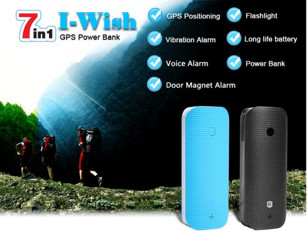 Buy cheap Funtional magnetic personal gps anti-lost tracker power bank 4500MA/door car burglar alarm from wholesalers