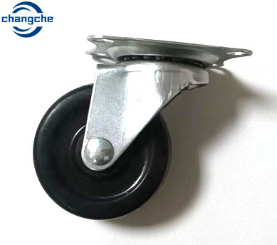 Custom 2 Inch Rubber Roller Wheel Casters Logo Printed