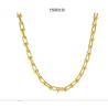 Buy cheap torque simple horseshoe buckle cross necklace 18K Gold Stainless Steel Necklace from wholesalers