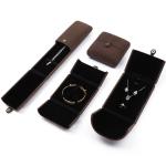 Clamshell Shaped Velvet Jewelry Organizer Box Luxury Storage Packaging Button