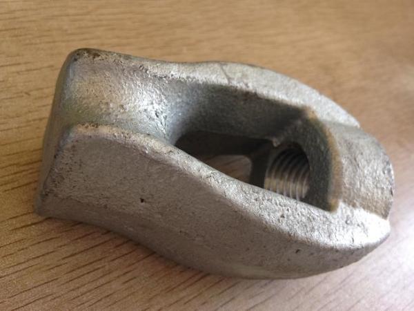 Buy cheap Carbon Steel Power Line Fittings / Thimble Eye Nut For Straight Away Head Guys from wholesalers
