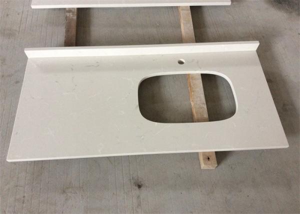 Marble Looking Quartz Stone Engineered Vanity Tops Bathroom Use Color Consistenc