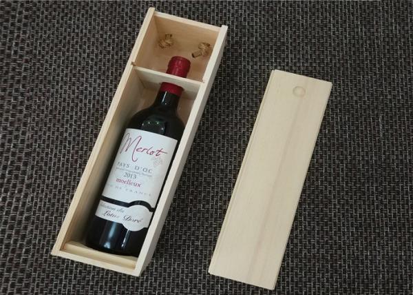 Buy cheap Gift Packing Personalised Wooden Wine Box , Engraved Wooden Wine Boxes With Sliding Lid from wholesalers