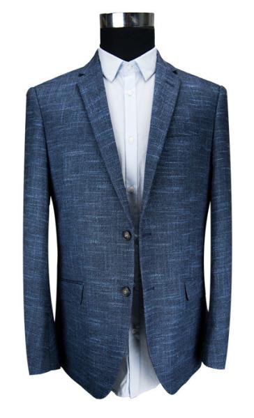 Buy cheap Fashion Navy Mel Mens Black Blazer Jacket Worsted Fabrics Breathable Business from wholesalers