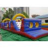 Buy cheap CE 12 *3 m Blue Outdoor Playground Sports Games Inflatable Obstacle Course For Adults from wholesalers
