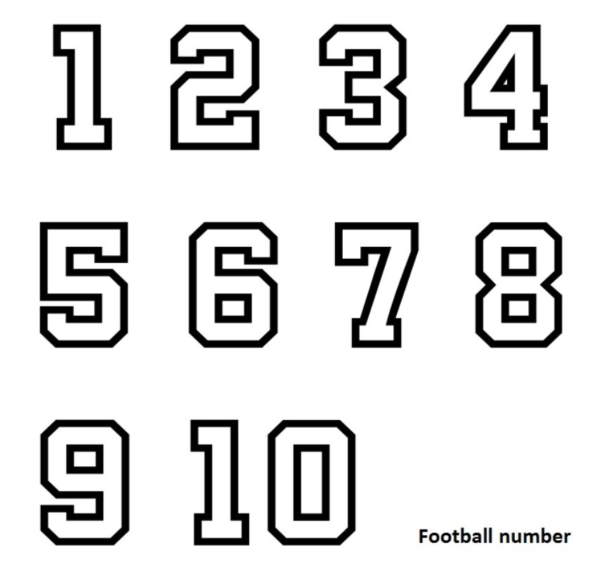 Custom Iron On Jersey Number Heat Transfers Football Jersey Letters And Numbers