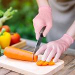 25cm 26cm 27cm Kitchen Cut Resistant Gloves For Cutting Level 5 Grey Pink