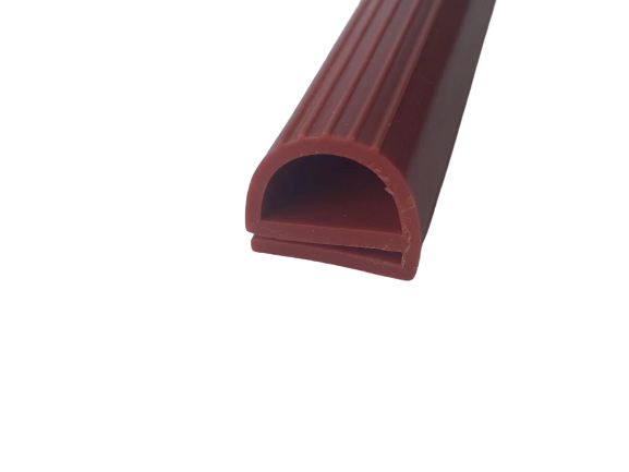 Transparent Sun Resistant D Shape Flexible Rubber Door Seal Silicone Profile for Oven