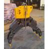 Buy cheap Manufacturer High Efficiency Excavator Hydraulic Steel Roc / Log Grab Hydraulic Grab For Komatsu Kobelco Cat Hitachi Etc from wholesalers