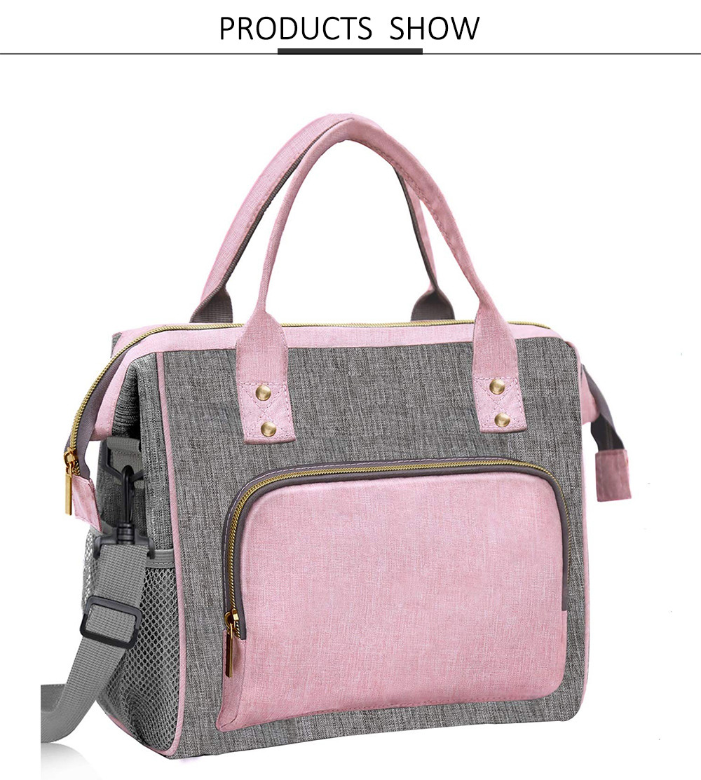 Leakproof Insulated Lunch Tote Bag with Adjustable Removable Shoulder Strap