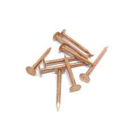Buy cheap Plain 40mm Copper Clout Nails , Solid Copper Roofing / Slating Nails product