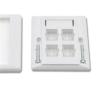 Buy cheap SC Style Fiber Optic Plate 1 / 2 / 3 / 4 Ports Anti UV Water Resistant from wholesalers