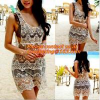 Buy cheap backless Loose Embroidery dress white Blouses tassel Floral Lace Crochet Dresses product