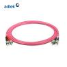 Buy cheap FC-ST Duplex Fiber Optic Patch Cord Multimode Cable Jumper OM4 Violet PVC / LSZH from wholesalers