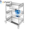 Buy cheap Stainless Steel Hospital Furniture 3 Tiers Treatment Medical Trolley Cart from wholesalers