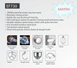 Easten 1000W Die Cast Stand Mixer EF730/ 4.8 Liters Indoor Home Table Top Stand