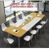 Buy cheap Modern Simple Long Table Wood Style PANEL Conference Table for Company Training Study from wholesalers