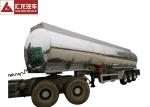 Dot Standard Mobile Fuel Trailers Mirror Surface Aluminum Alloy Tank Body