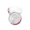 Buy cheap Hand Made 28.5cm Crystal Glass Plates Centrifugal Casting Pink & clear from wholesalers