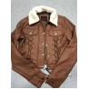Buy cheap Ladies High quality leather jacket, Women's Leather jacket, Sherpa collar detachable from wholesalers