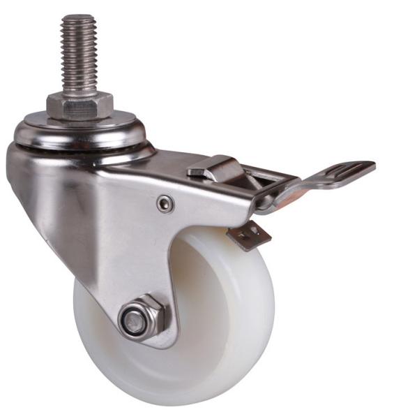 Buy cheap 70kg Load Capacity TPA Threaded Brake Caster with 2.5" Stainless Steel Wheel S34425-23 from wholesalers