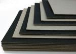 SGS / RoHS C1S Black Paper Laminated Paperboard Grey Back 1.9mm Solid Grade A